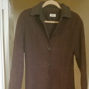 Chocolate Suede Coat